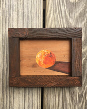 Aging Orange - original artwork - acrylic painting on wood block