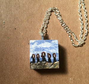 Quinn Women of the Ridge - Charm Painting - Five Sisters Under Blue Skies, Tiny Art